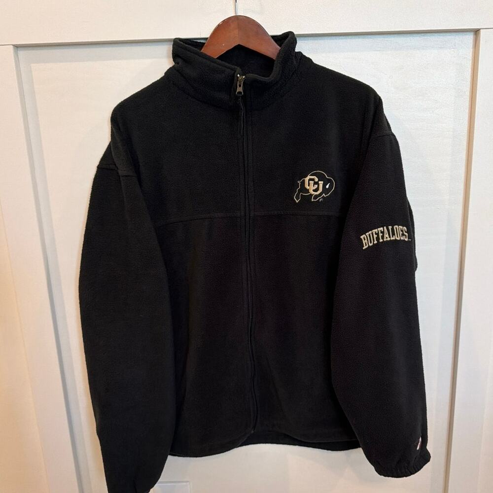 Pro Player | Colorado University Buffalo Full Zip Fleece Jacket | Black | Large